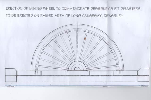 mining wheel monument plan for Dewsbury 2020