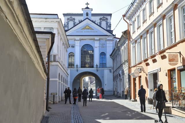 Chapel of the Gate of Dawn (Ausros Vartai) in the Old Town of Vilnius
