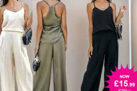 This strappy top & wide pants co-ord set is the perfect outfit for the heatwave