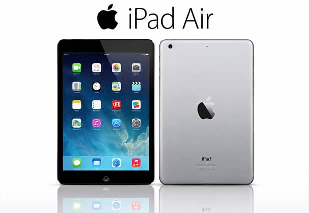 The refurbished Apple iPad Air features a 9.7-inch Retina display and lightweight design for everyday use