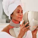 Shark Beauty's new CryoGlow Clinic Face mask combines LED technology with hot and cold under-eye treatments.