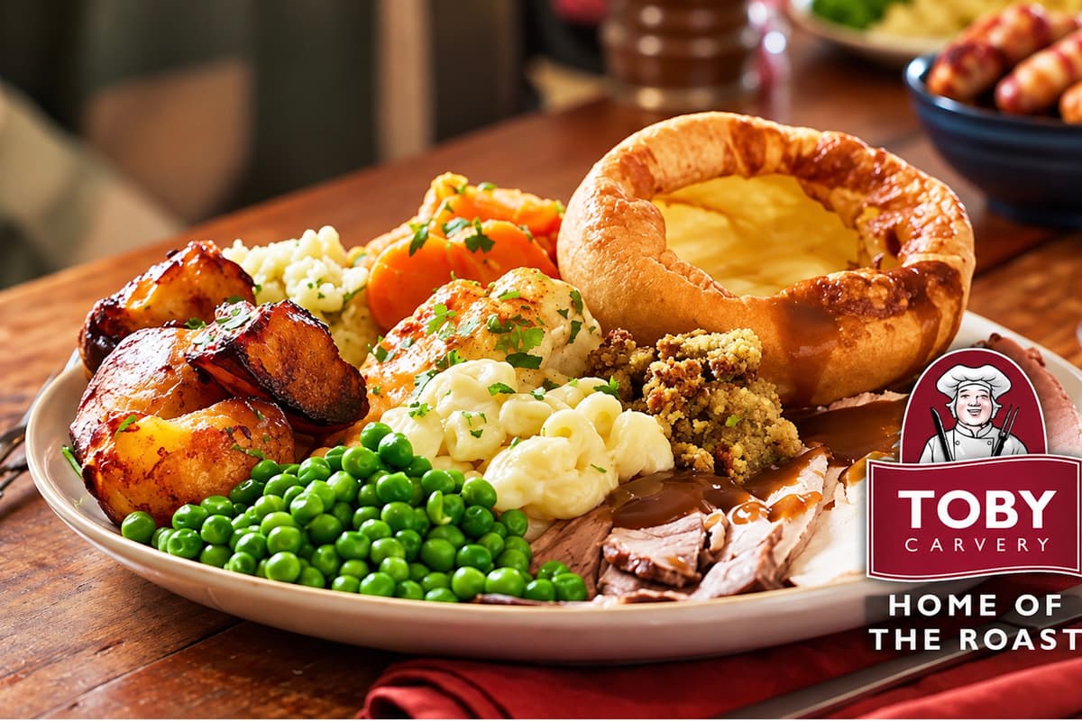 Toby SAVE £19.55: Toby Carvery family roast dinner deal – get up to 36% off ...