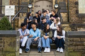 Students at the heart of Sixth Form life at Heckmondwike Grammar School.