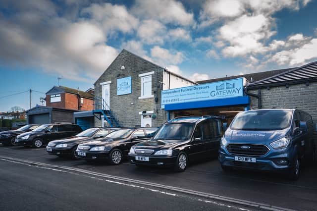 Gateway Funeral Services’ Birkenshaw head office, offering traditional funerals and unattended cremations.