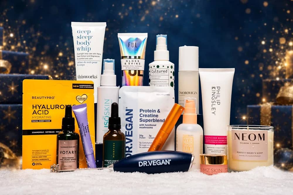 Face the Future's Winter Radiance Edit contains premium skincare, haircare and self-care products with a stated combined value of £800, now £149.99.