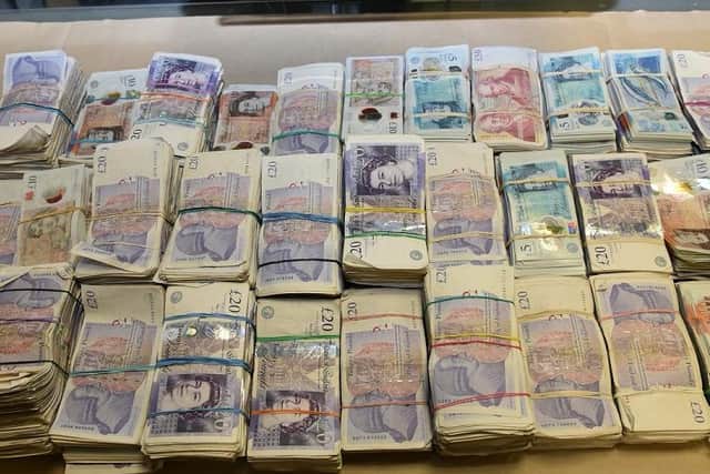money seized from suspects at airports last year.