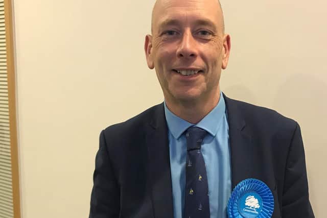 Mark Eastwood, who will be the new MP for Dewsbury after unseating Labours Paula Sherriff