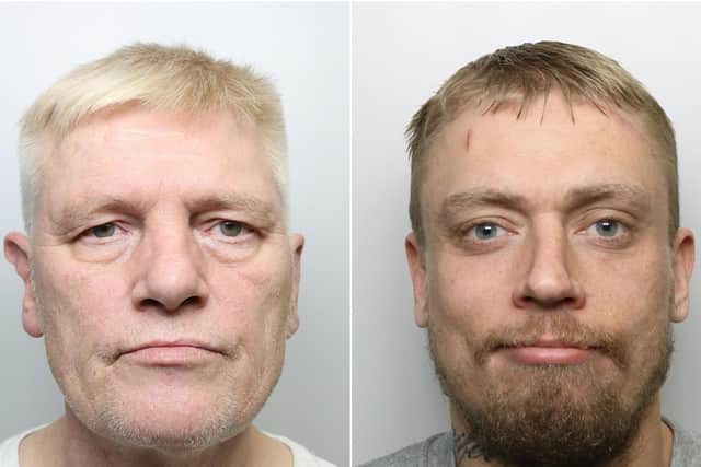 Ian Pickard, left, and Stephen Turton have been jailed for more than 23 years.