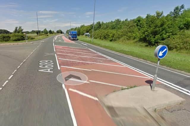 The collision happened on the A689, near Bishop Auckland