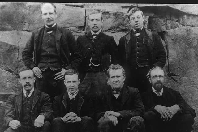 The seven miners who survived the Combs disaster in 1893
