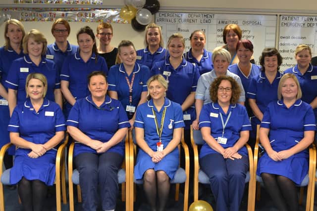 Two of the new Continuity of Carer teams - Homebirth team and the Florence Nightingale Team with senior staff from Maternity services.