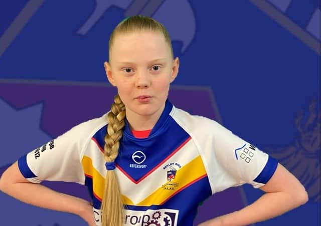 Batley Girls Under-12s player Freya Moorhouse scored two tries against Stanningley.
