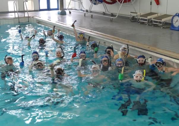 Sport Relief: Players from Batley Barracudas Underwater Hockey team held a fundraising event last weekend.
