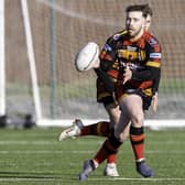 Josh Pinder kicked three goals and a drop goal as Shaw Cross Sharks secured a first National Conference win of the season away to Waterhead Warriors last Saturday. Picture: Allan McKenzie