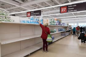 EMPTY SHELVES: Fears are being exacerbated by panic buying and stockpiling. Photo: Getty
