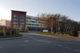 Pinderfields Hospital in Wakefield, where the trust's HQ is based.