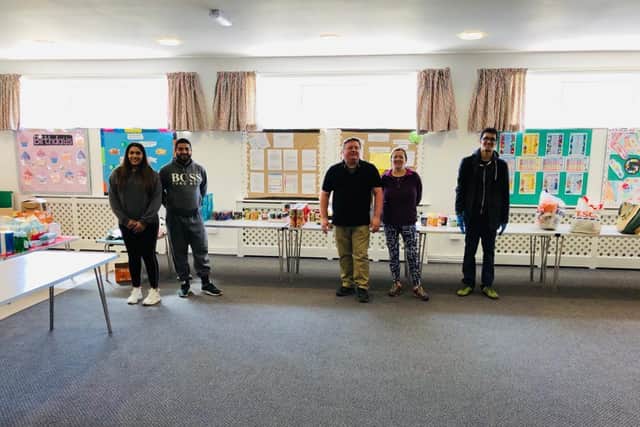 Cleckheaton Food Bank received a donation of 400 in provisions and 100 in cash on Easter Monday