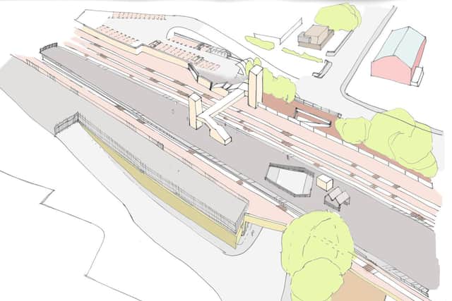 Drawing how Mirfield station could look (Picture Network Rail)