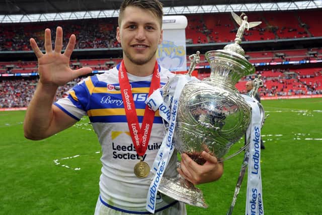 Tom Briscoe's five tries for Leeds Rhinos against Hull KR is 2015 is a Challenge Cup final record. Picture by Steve Riding.