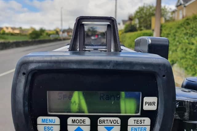 Speed checks were carried out on Church Lane, Gomersal. (Picture West Yorkshire Police)