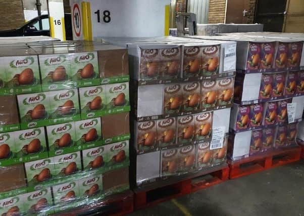 Pallets: The Nestle eggs will be sent out to Kirklees key workers. Photo submitted