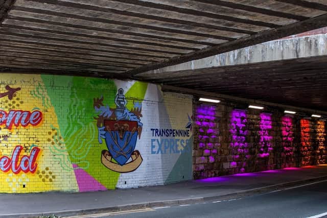 Kirklees Council in partnership with Network Rail and Grand Central has illuminated Mirfield Station's underpass to make it more welcoming for people visiting the station