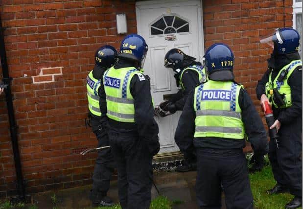 Police raids in Liversedge