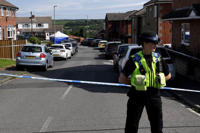 Murder scene at Park Croft, Batley,