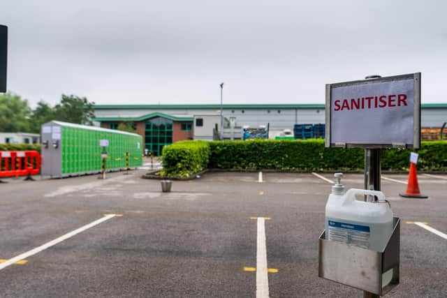 Exterior of Kober Ltd, Cleckheaton, West Yorkshire, which was temporarily closed due to an outbreak of Covid-19 at the meat packing factory owned by Asda.