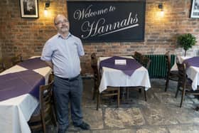 Jonathan Murgatroyd prepares to open hos restaurant, Hannah's in Birstall, on July 4th. Picture Scott Merrylees
