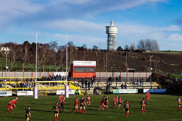 General view of the action at the Tetley's Stadium. Picture: Alex Whitehead/SWpix.com.
