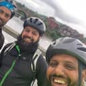 SMILES: (LtR) Team members Yasin Lorgat, Zabir Ismail, and Javid Fadal are part of the 90-man team travelling from Dewsbury to York this weekend