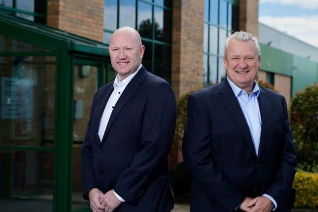 New identity: Rixonway Kitchens will now be known as Magnet CKS with Mark Hughes, left, becoming managing director, with Andy Gould, right, sales and operations director.