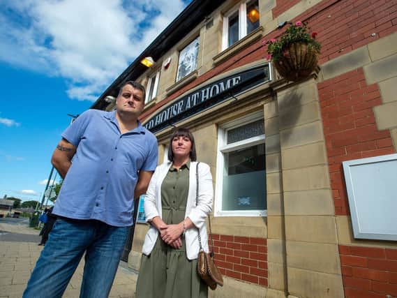Will & Gemma Frew who were the tenants at The Old House at Home, Albion St, Cleckheaton
