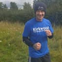 Stephen Conway, 42, ran 86 miles fom Hartlepool on August 29 and completely the feat three days later on August 31 at Dewsbury Town Hall.