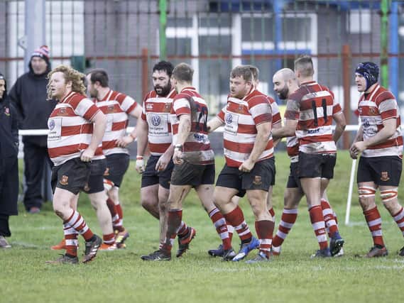 Cleckheaton RUFC in action.