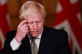 Prime Minister Boris Johnson during a media briefing in Downing Street, London, on coronavirus (COVID-19). Photo: PA