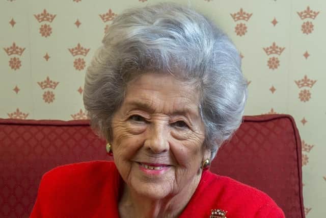 Former speaker of the House of Commons Baroness Betty Boothroyd, in her office at Westminster, London. Photo: JPI Media