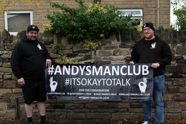 Tom Nolan and Rob Newby, who have started an Andy's Man Club in Batley