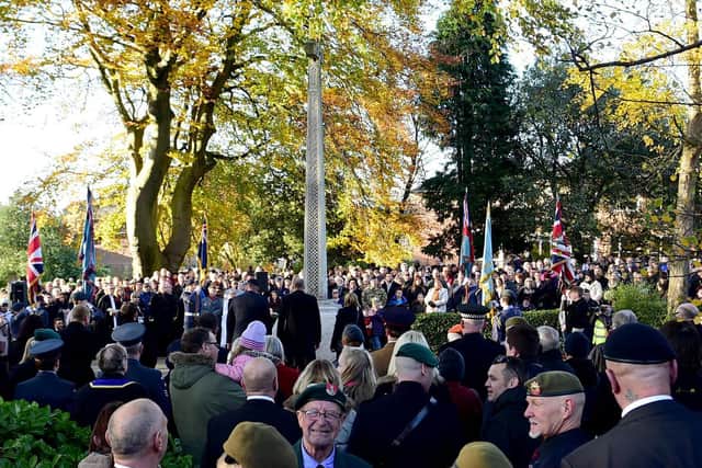 How the Remembrance Sunday service looks in Mirfield