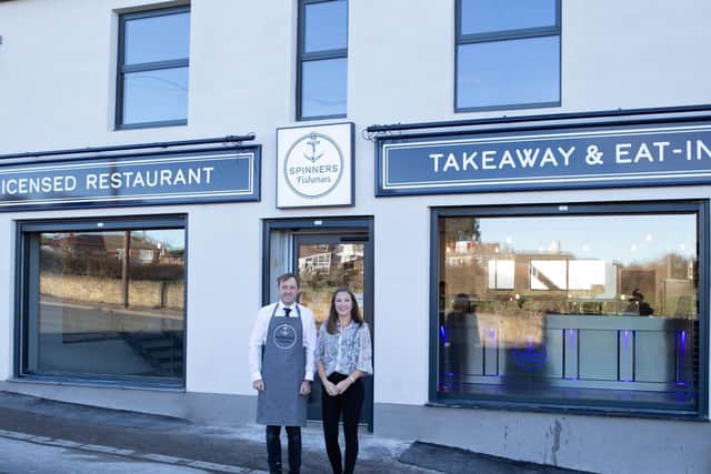 Sofia and Simon Render are the husband and wife team behind  Spinners Fisheries restaurant and takeaway