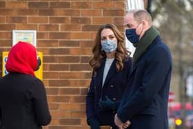 The Duke and Duchess of Cambridge met volunteers at Batley Community Centre on Monday during a nationwide tour