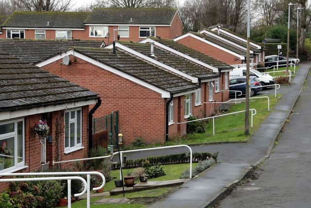 Bankfield Court in Mirfield, where elderly residents have been plagued by anti-social behaviour including arson. (Image: Andy Catchpool supplied by LDR)