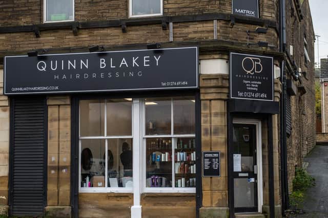Quinn Blakey Hairdressing, Bradford (photo: SWNS)