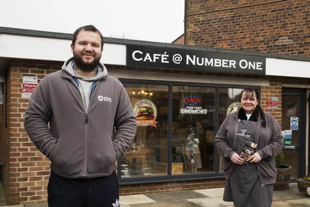 Jordan Fawcett is setting up Dewsbury & Batley Eats, a takeaway delivery service, with Lisa McCulloch at Cafe @ No1, Birstall.