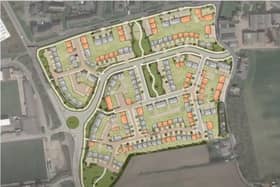 The site off Owl Lane at Chidswell, near Dewsbury, where 260 homes will be built following a decision by a planning committee. (Image: Kirklees Council)
