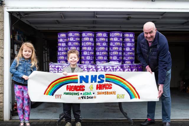 John Croft has bought a load of Heroes chocolates to donate to heroes in the NHS.