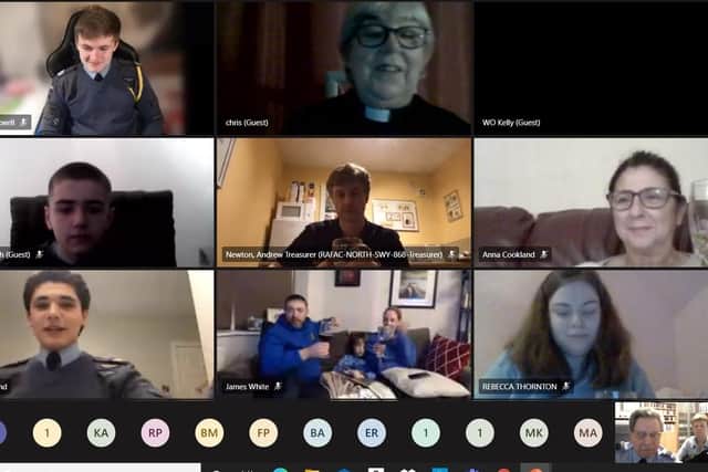 Virtual meeting: 868 (Mirfield) Squadron cadets, staff and committee members mark the 80th Anniversary of the Air Training Corps.