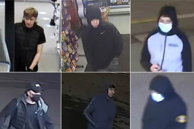 CCTV images have been released of suspects involved in the robbery