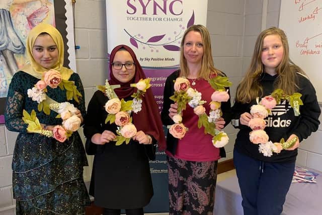 Girls from Batley charity SKY Positive Minds, which has received a 5,000 grant from UK Youth. (Image: SKY Positive Minds)